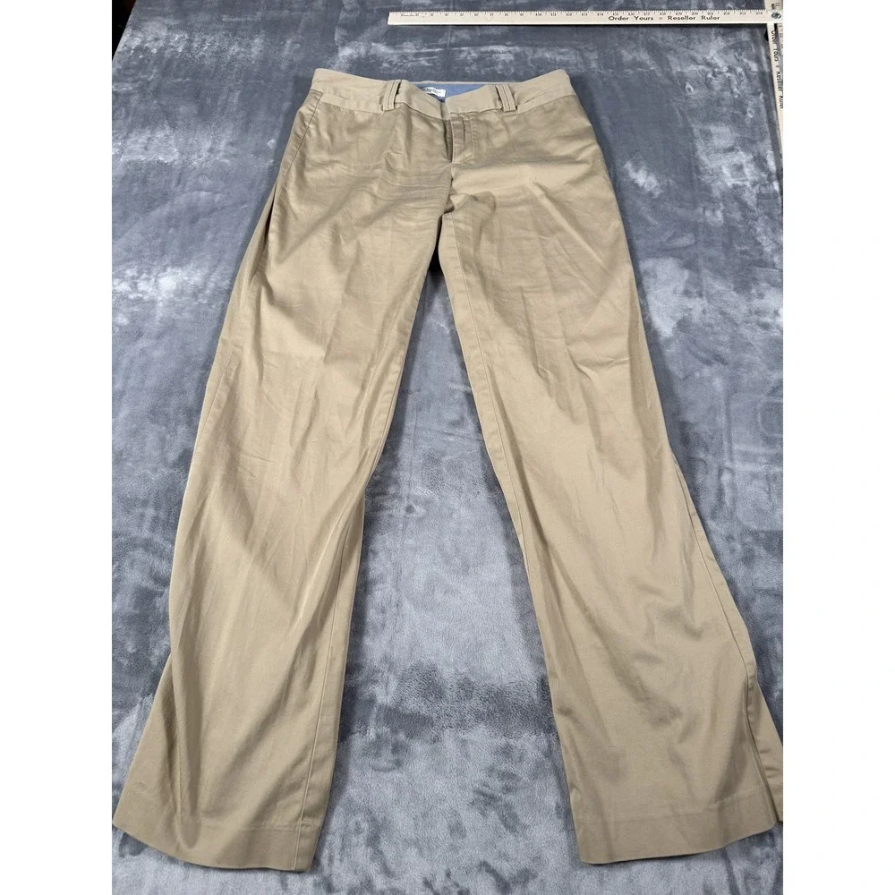 Banana Republic The Logan Fit Men's Chino Pants Khaki Tan Flat Front Size 33 x